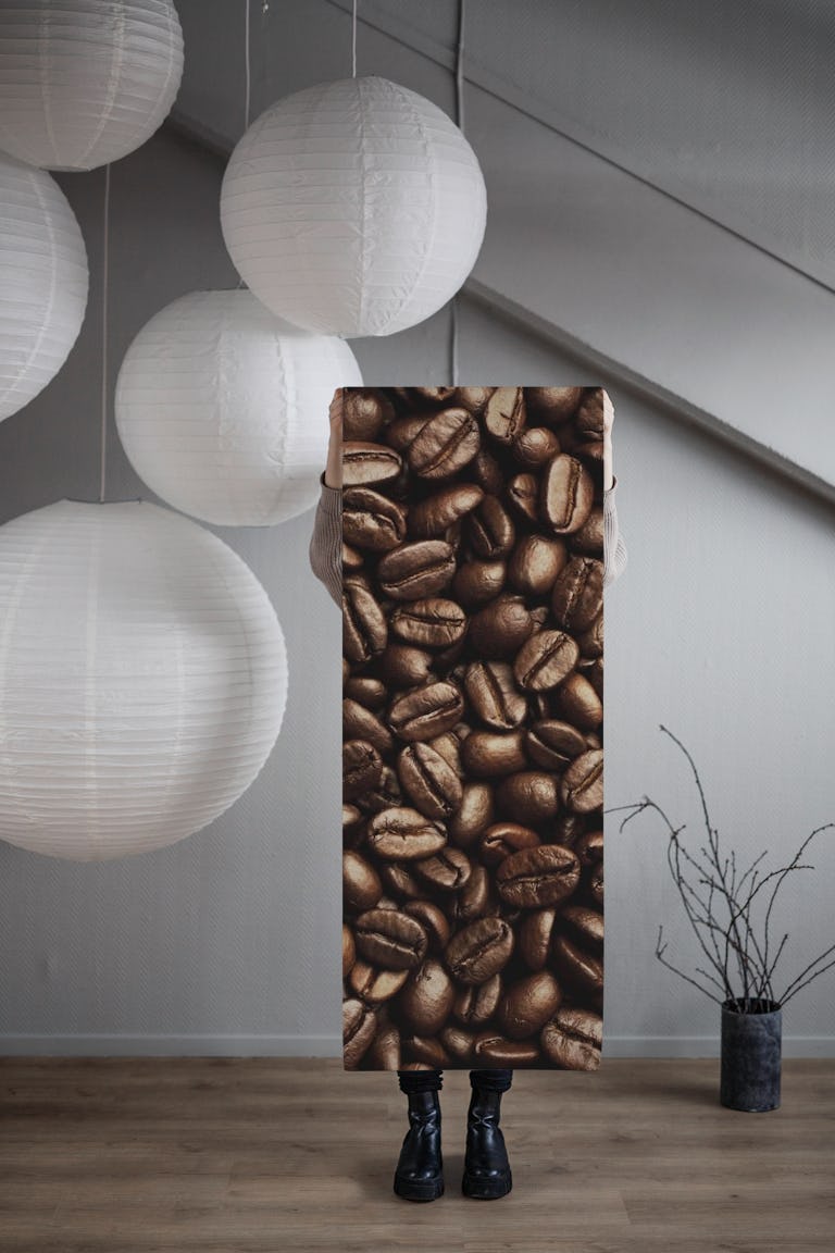 Coffee wallpaper roll