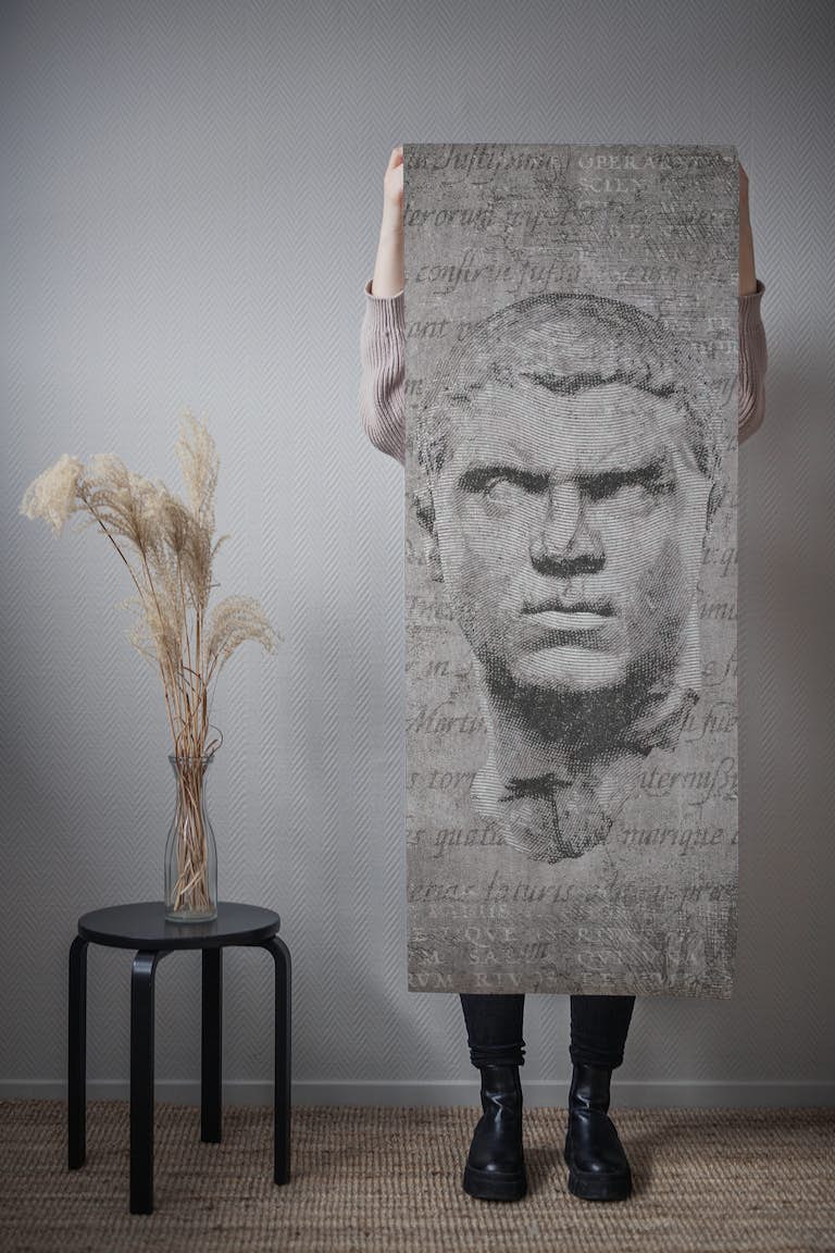 ANCIENT Head of Caracalla tapetit roll