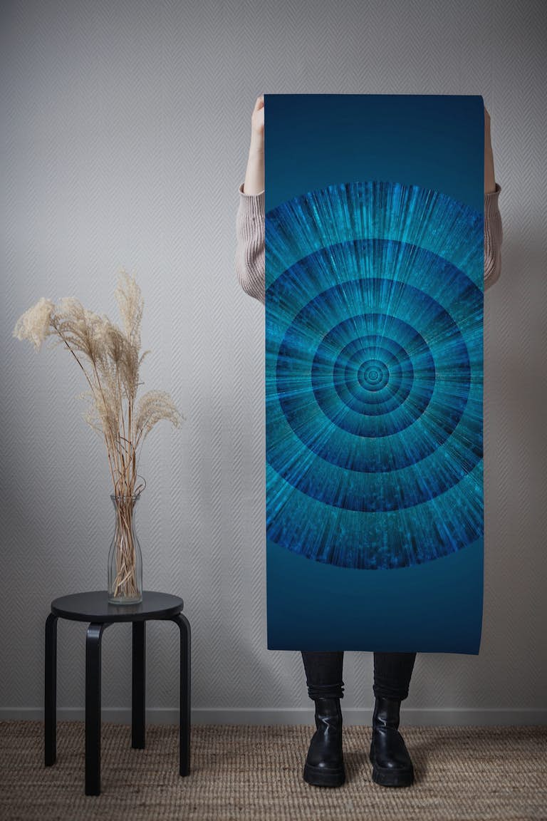 Blue Alien Iris papel pintado roll