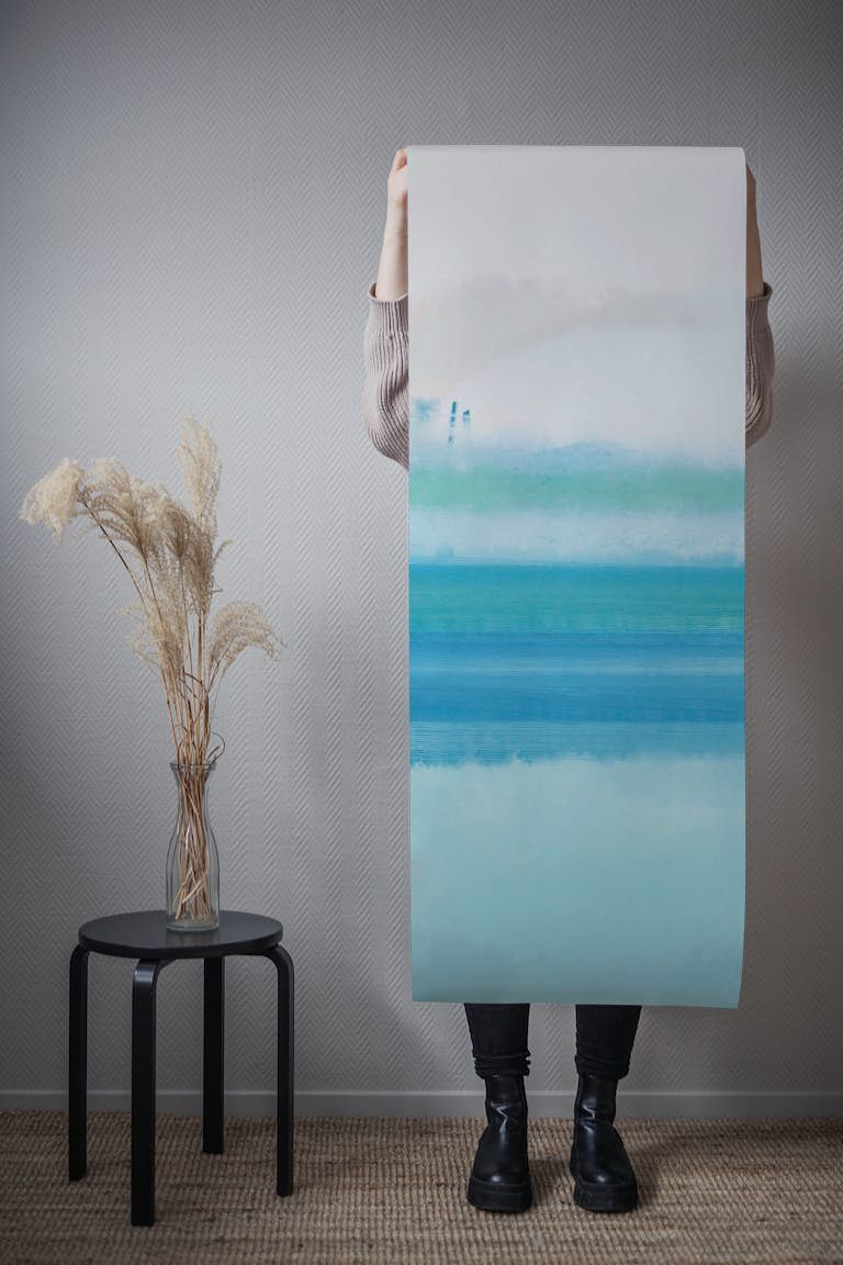 Wet Flowing Paint Pastel behang roll