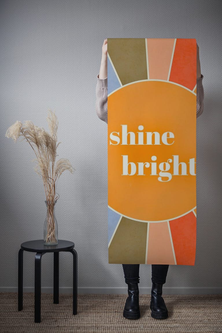 Shine bright papel de parede roll