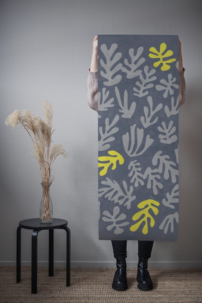 Yellow Matisse Pattern tapetit roll