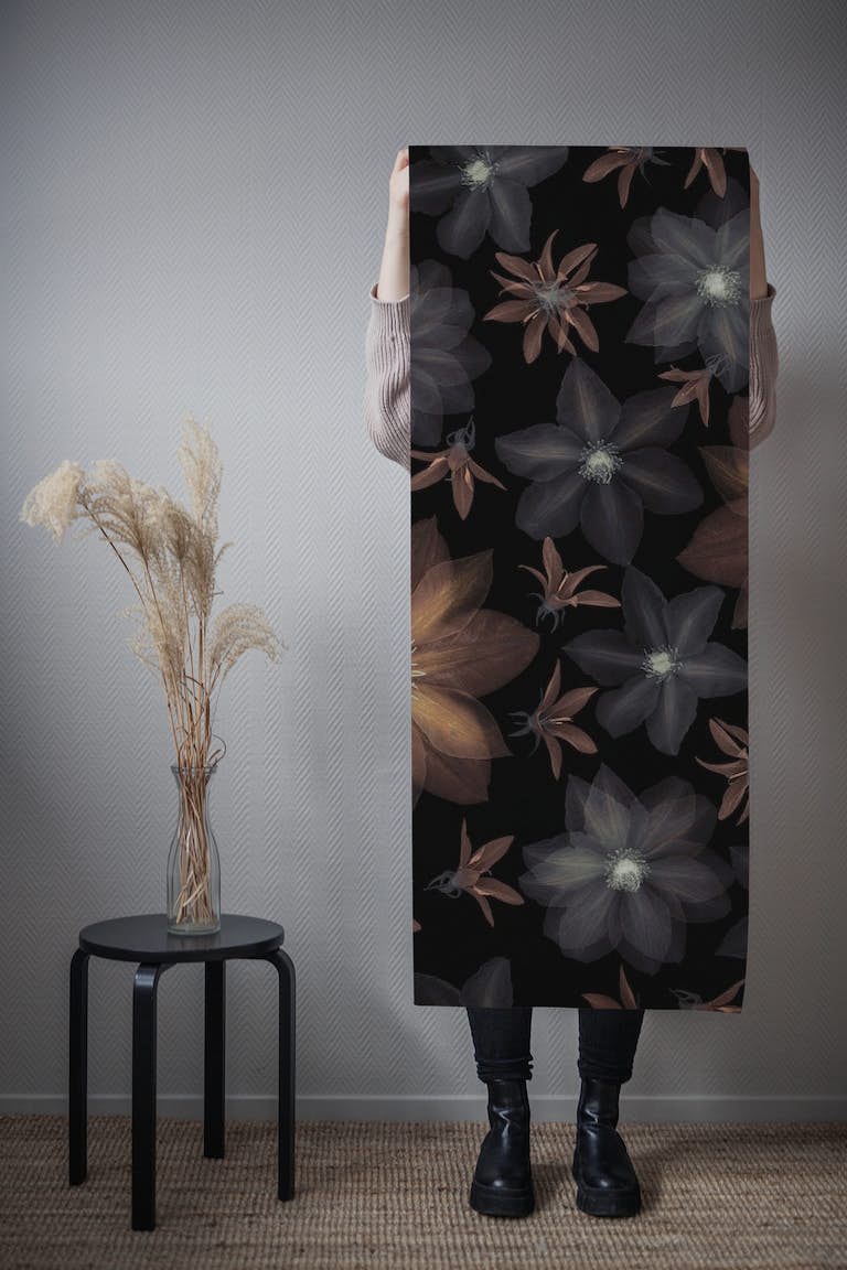 Clematis flowers 4 wallpaper roll