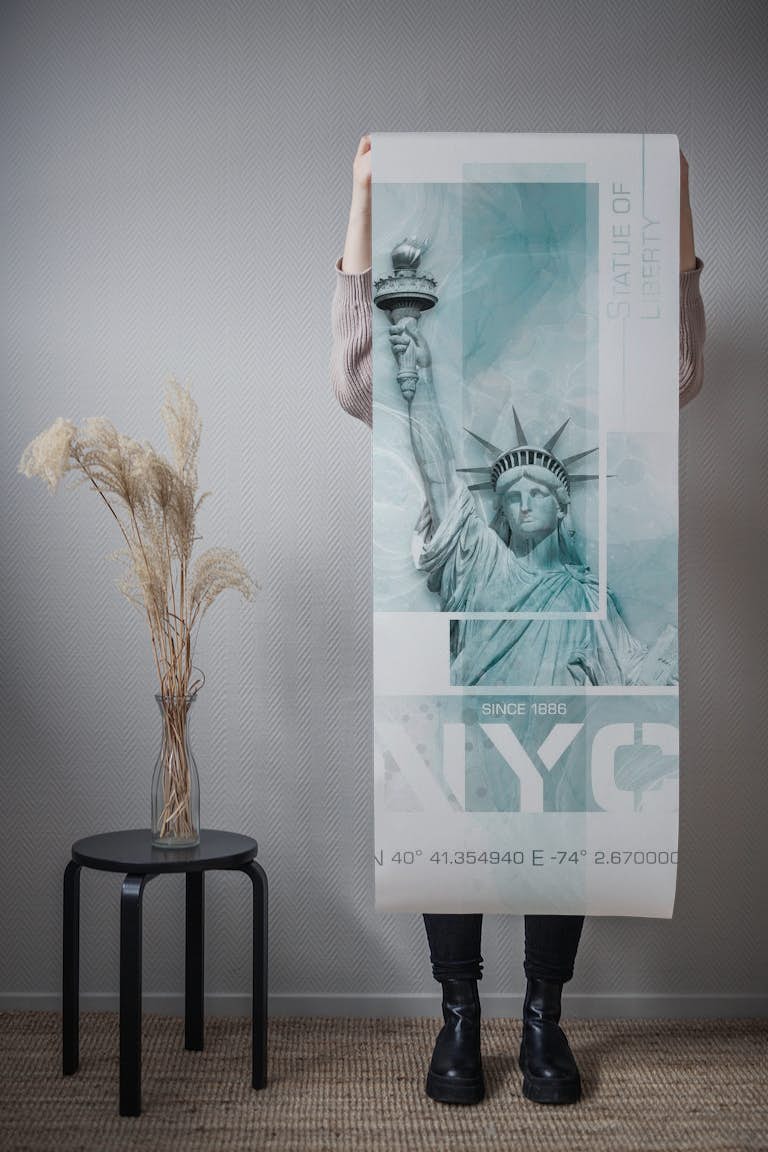 NYC Statue of Liberty tapetit roll