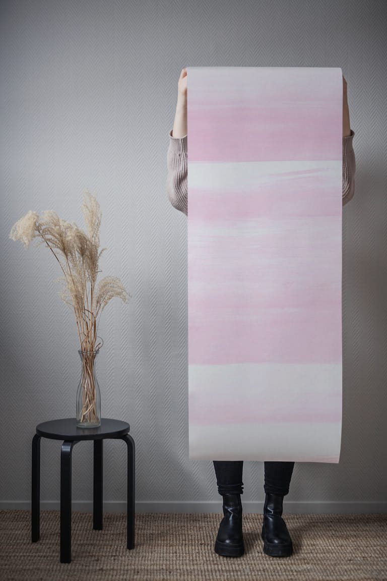 Soft Pink Watercolor 1 behang roll