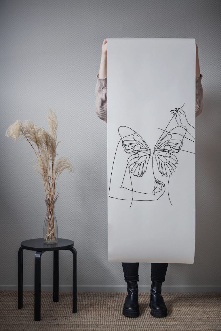 I want be like butterfly papel pintado roll