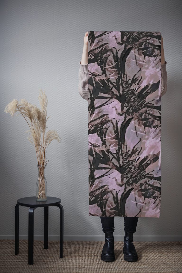 Pink Vintage Flowers ταπετσαρία roll