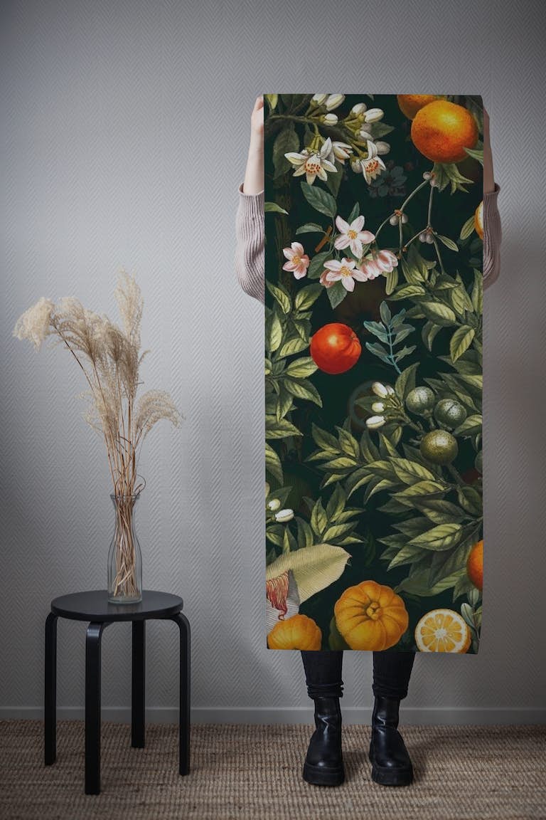 Vintage Fruit Pattern XXII wallpaper roll
