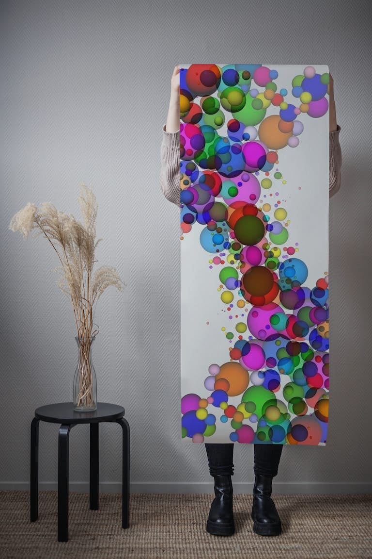 Colored Spheres papel de parede roll