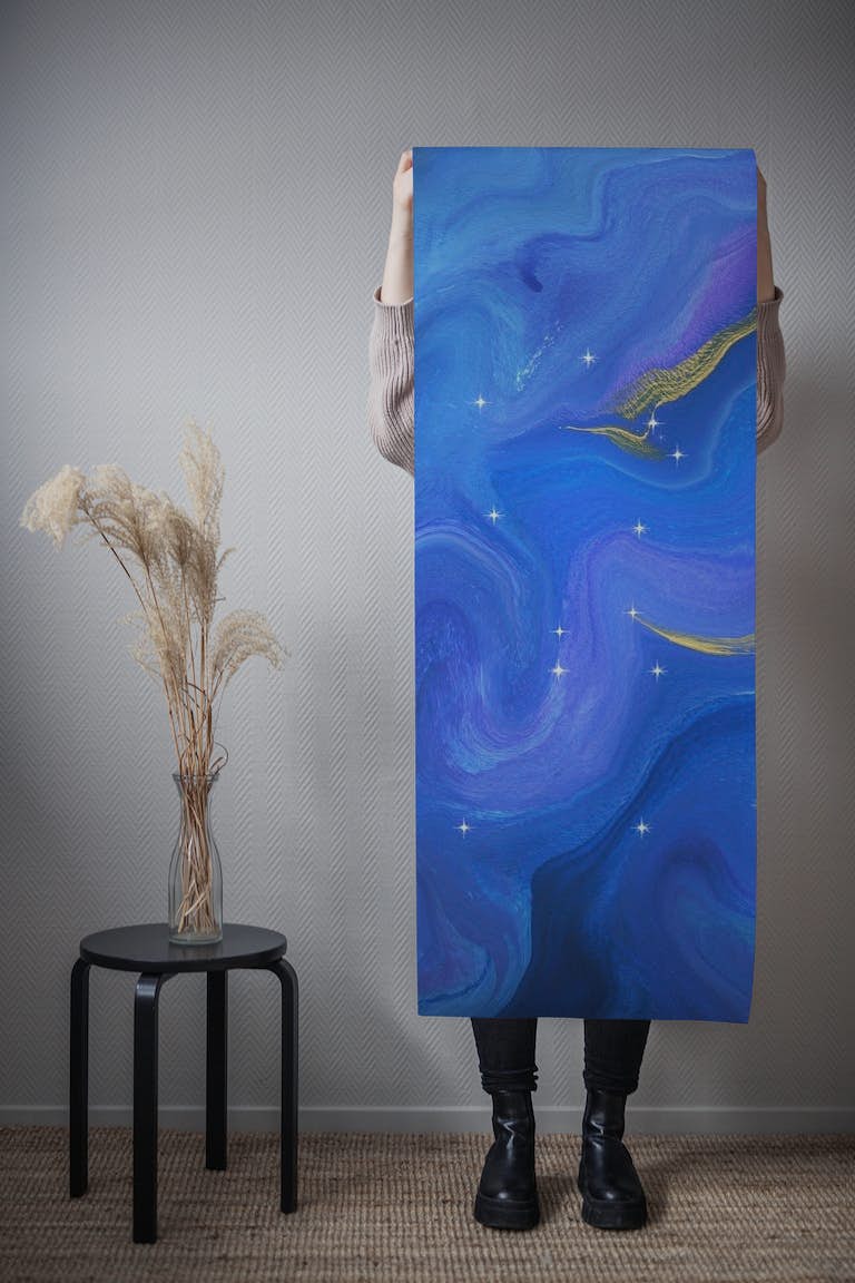 Celestial Nebula Swirl 1 tapete roll
