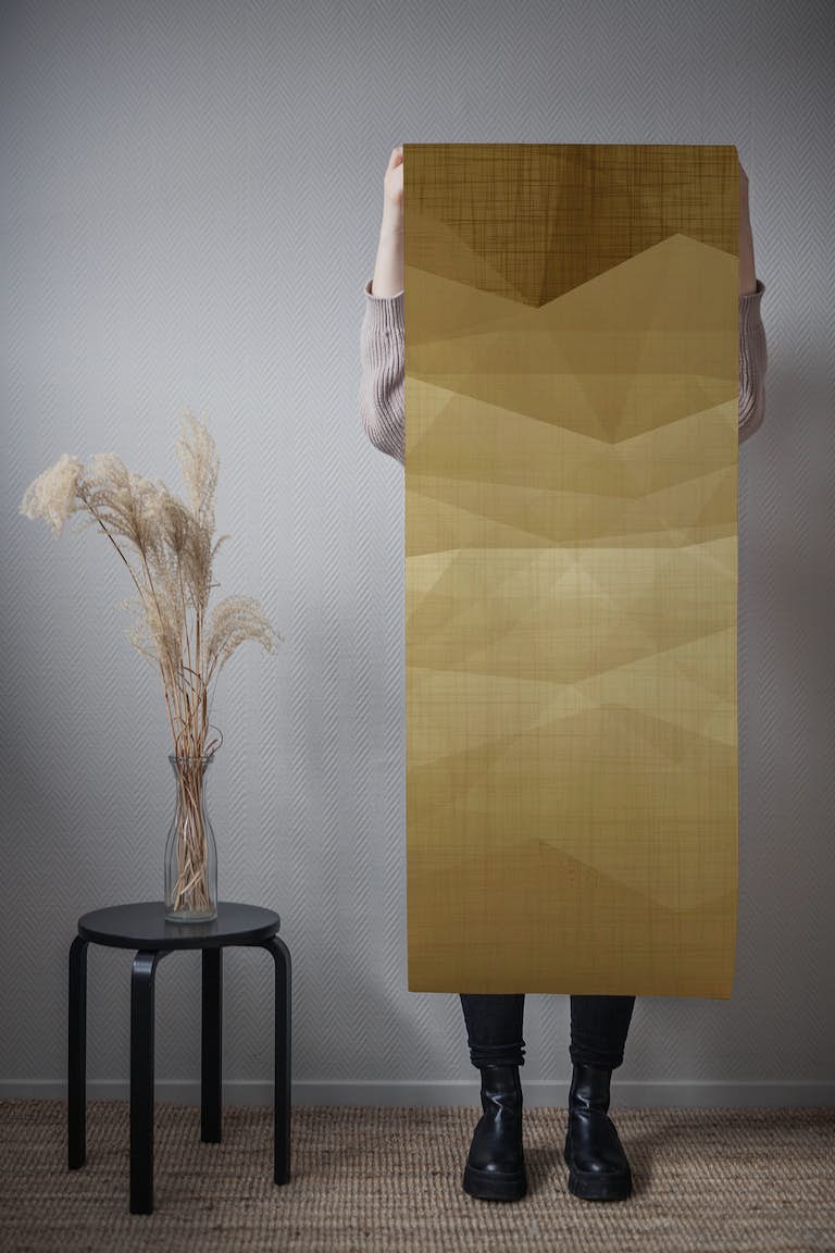 Golden Mountains Minimalist behang roll
