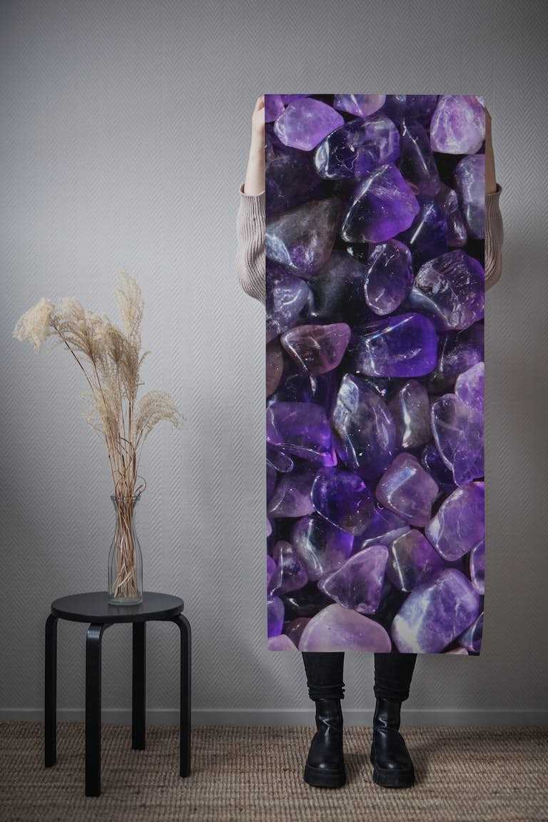 Lilac Gemstones papel pintado roll