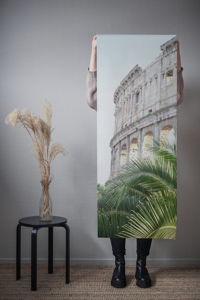 The Colosseum in Rome Palm 1 behang roll