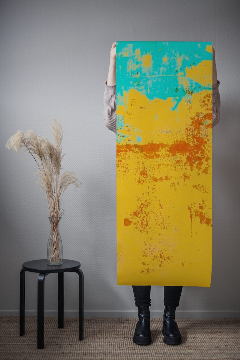 Abstract Art Bright Yellow tapeta roll