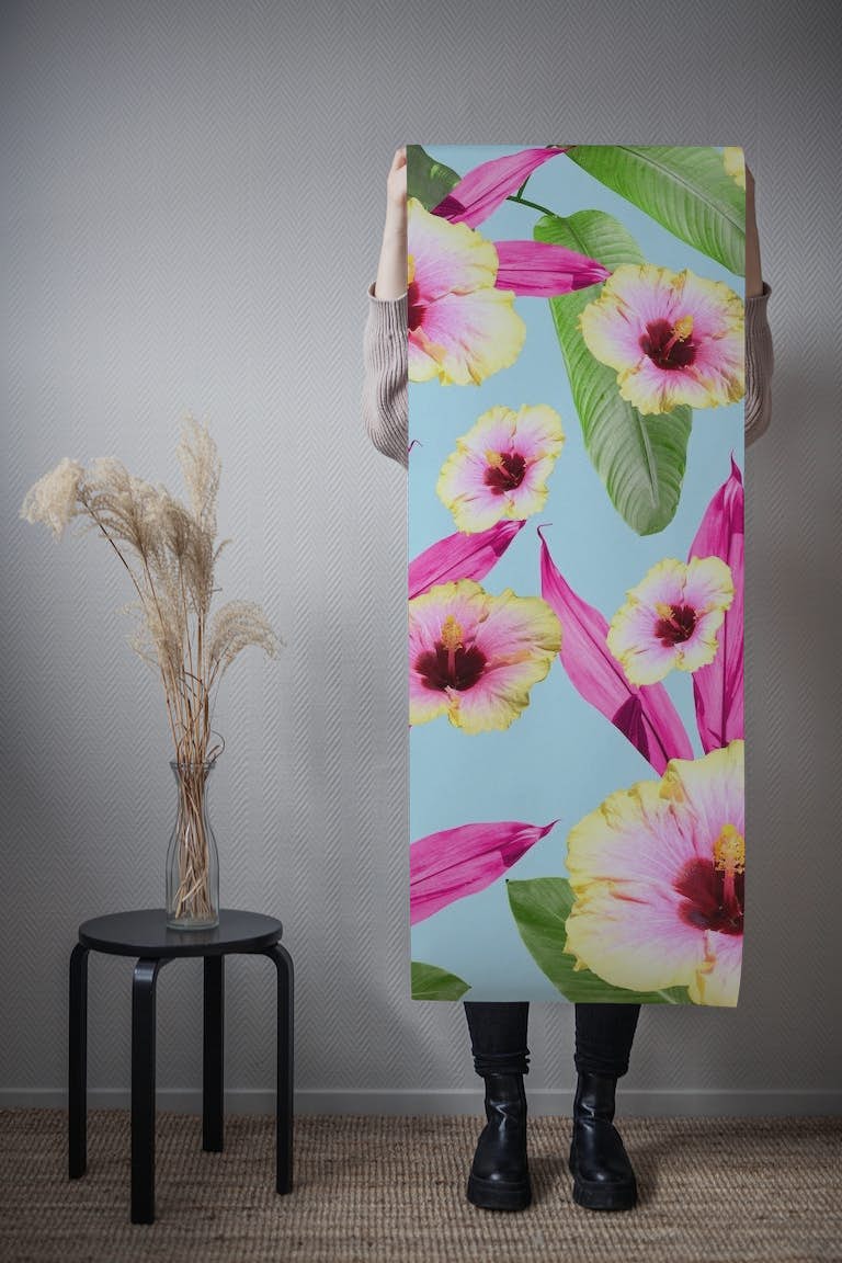 Flowery Hibiscus Dream 1 tapetit roll