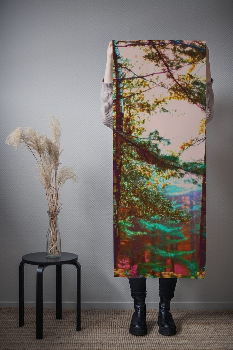 Vibrant Spring Forest behang roll