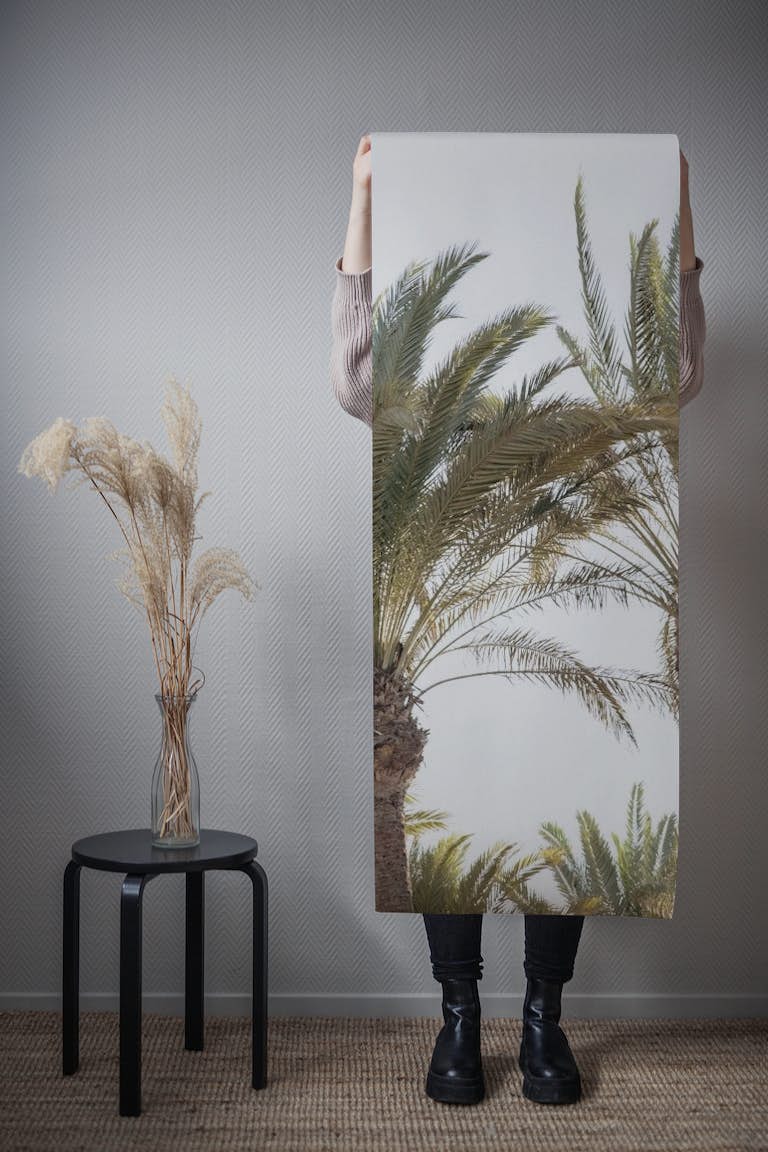 Oriental Palm Trees 1 papel de parede roll