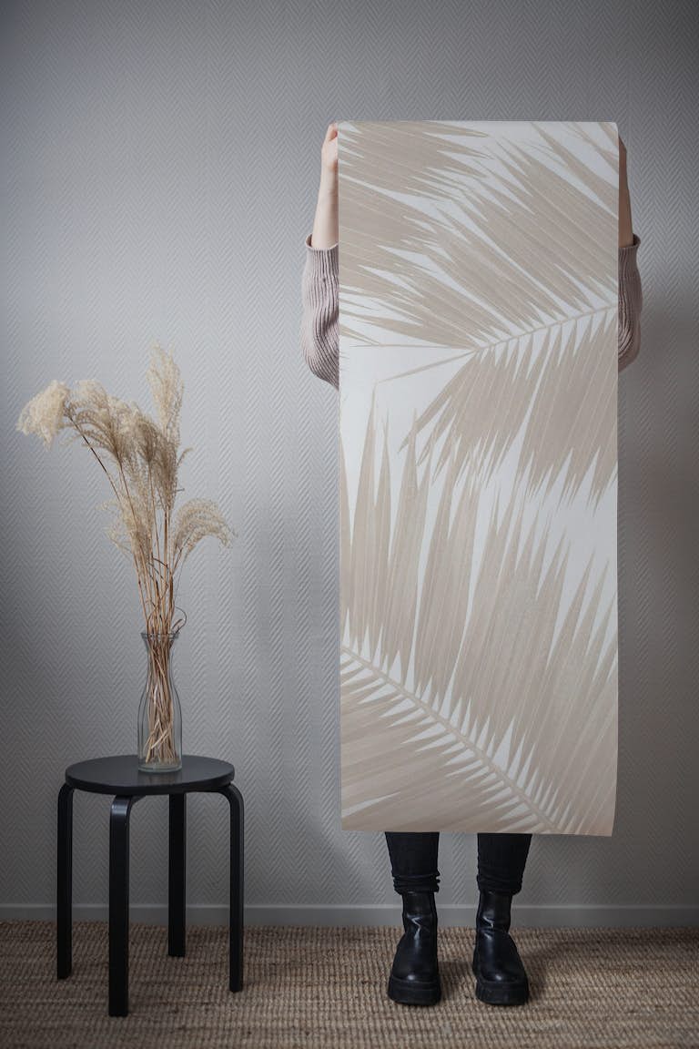 Soft Beige Palm Leaves 1 ταπετσαρία roll