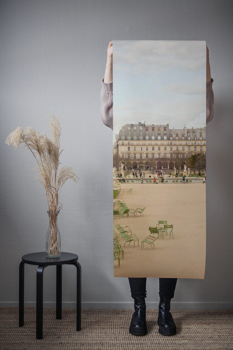 Paris Tuileries Garden wallpaper roll