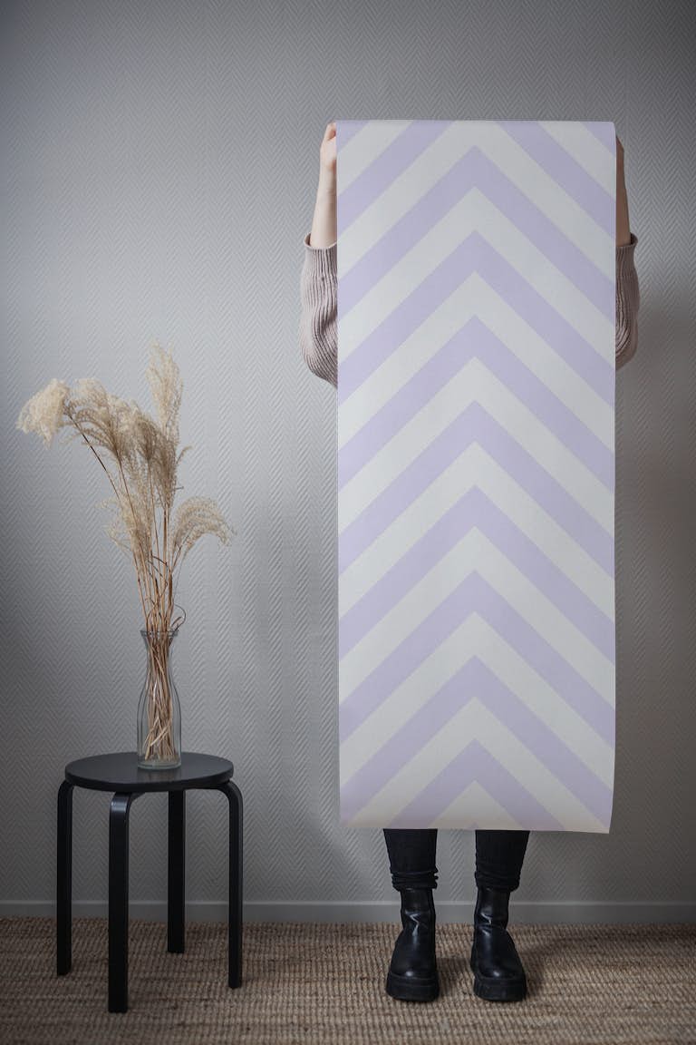 Lavender Chevron Pattern papiers peint roll