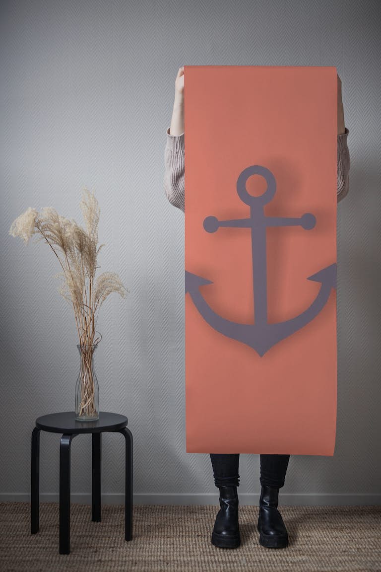 Modern Anchor Clay tapety roll