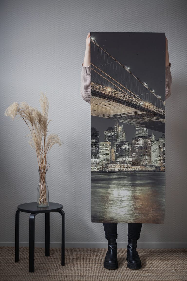 Timeless Splendor of the Brooklyn Bridge tapete roll