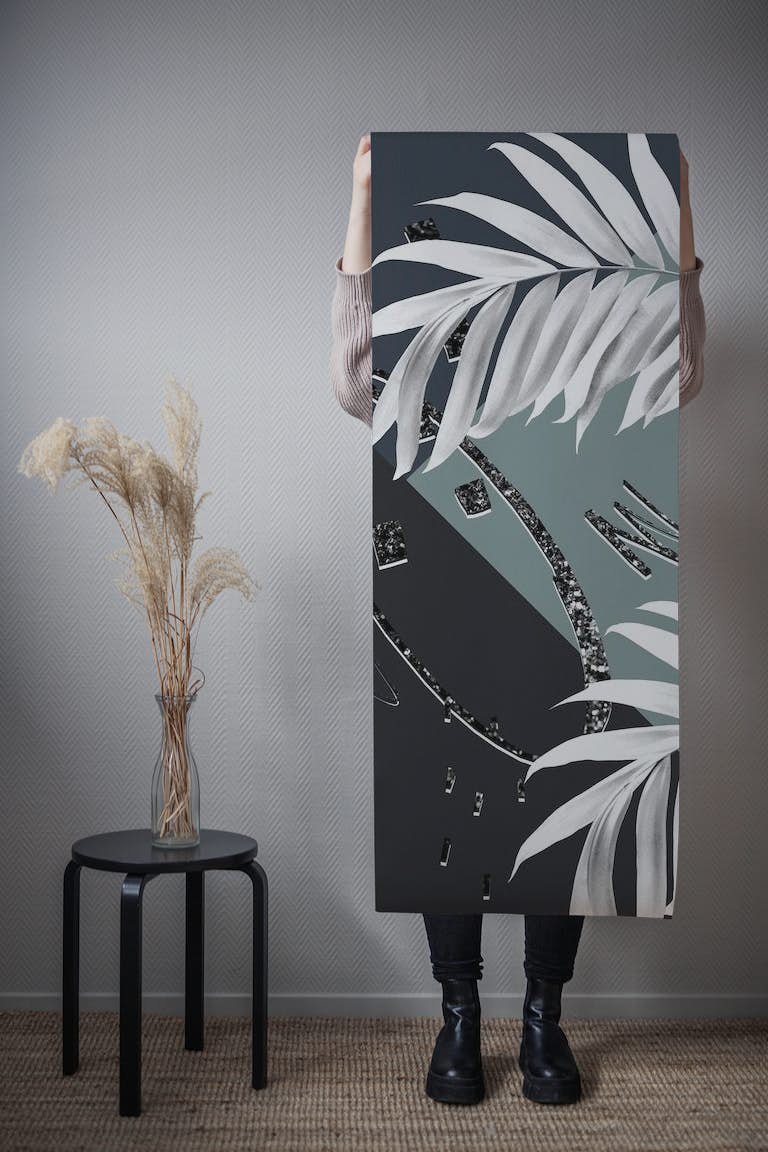 Palms  Abstract Glitter 2 wallpaper roll