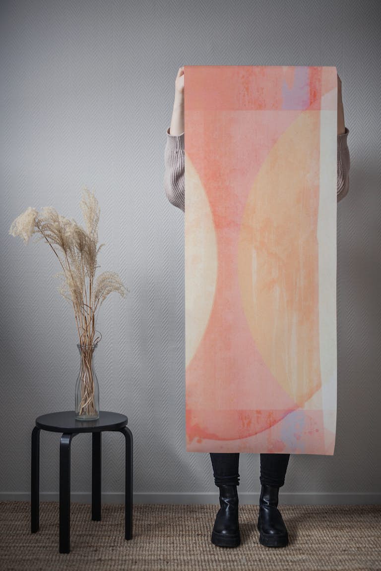 Peach Grunge Shapes tapety roll