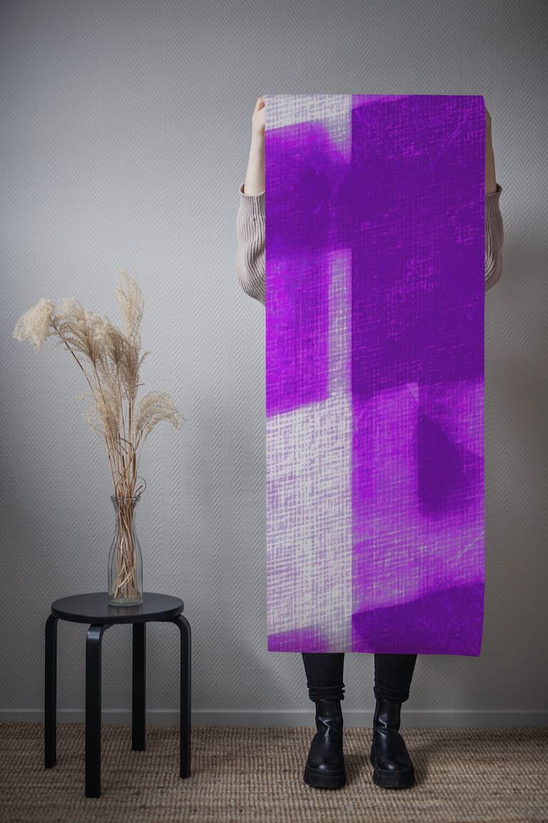Magenta Purple Japan Fabric papel de parede roll
