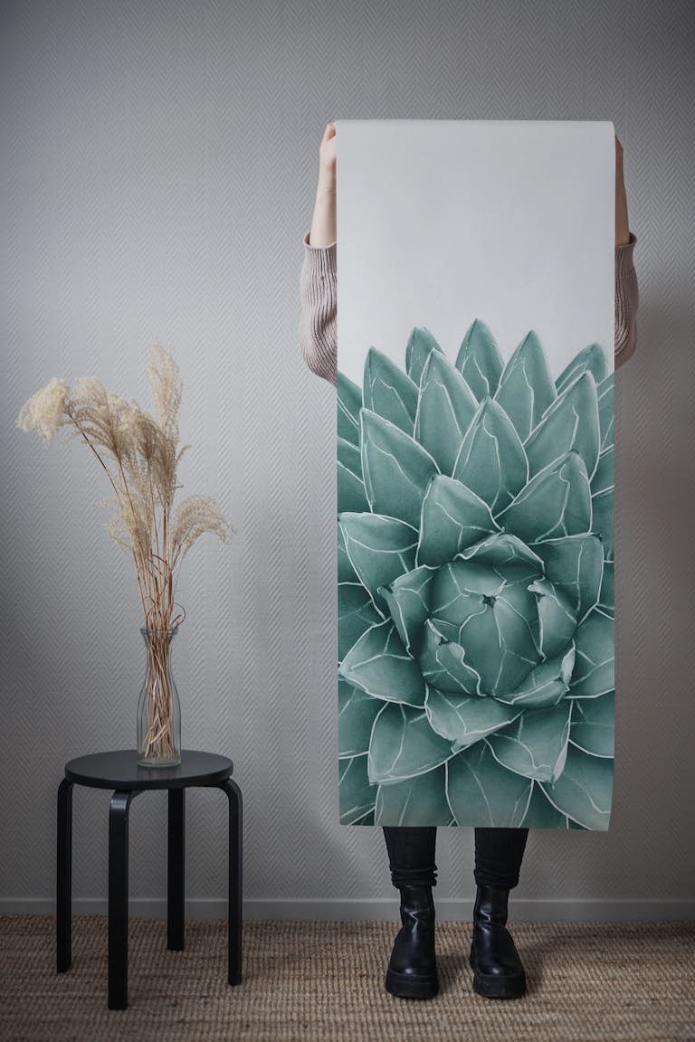 Green Agave Chic 1 papel de parede roll