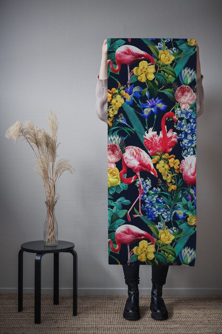 Floral and Flemingo V Pattern tapeta roll