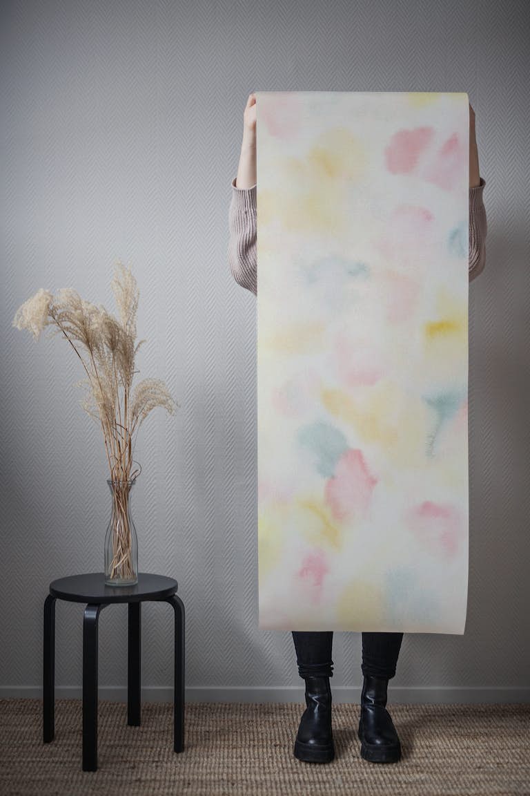 Optimistic watercolor abstract tapeta roll