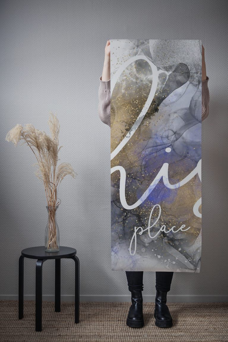 His place - alcohol ink rage tapeta roll