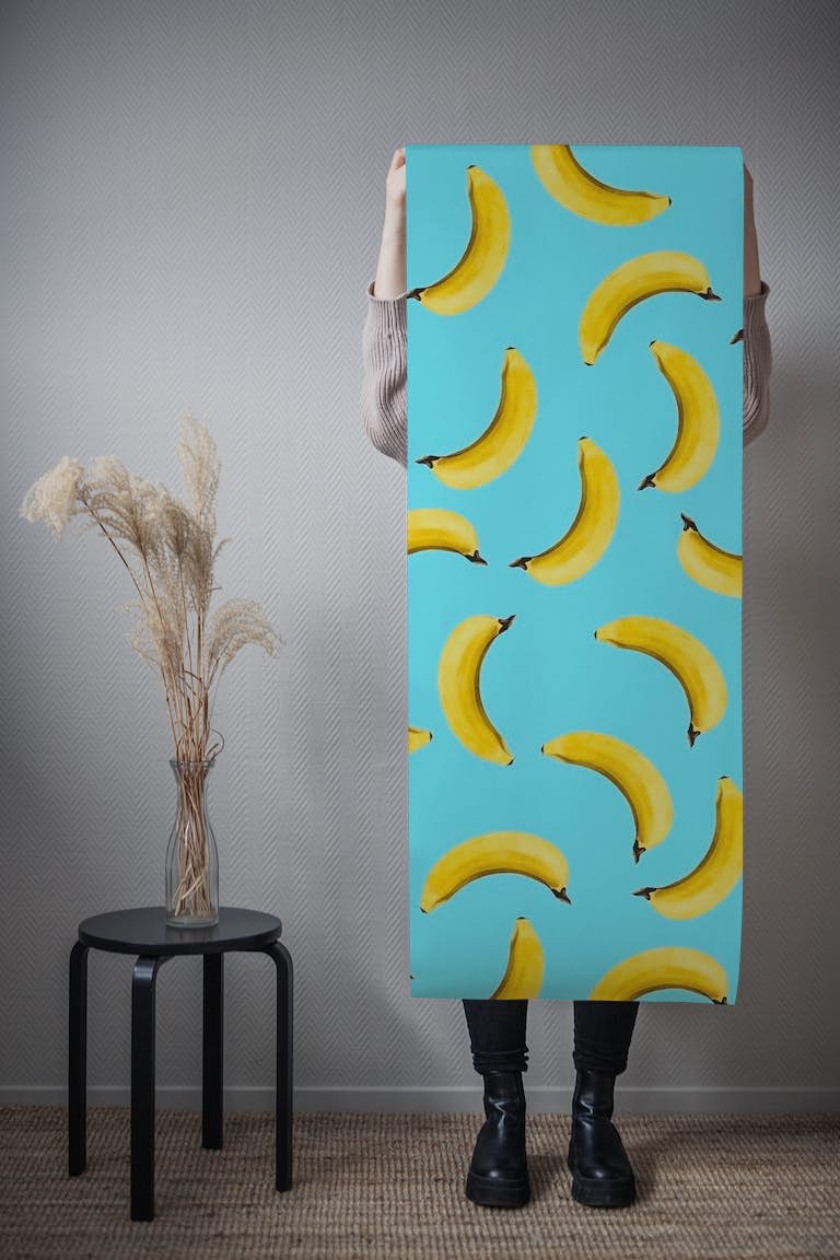 Bananas pattern 2 behang roll