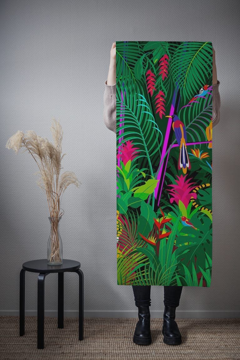 TROPICAL JUNGLE LIFE tapete roll