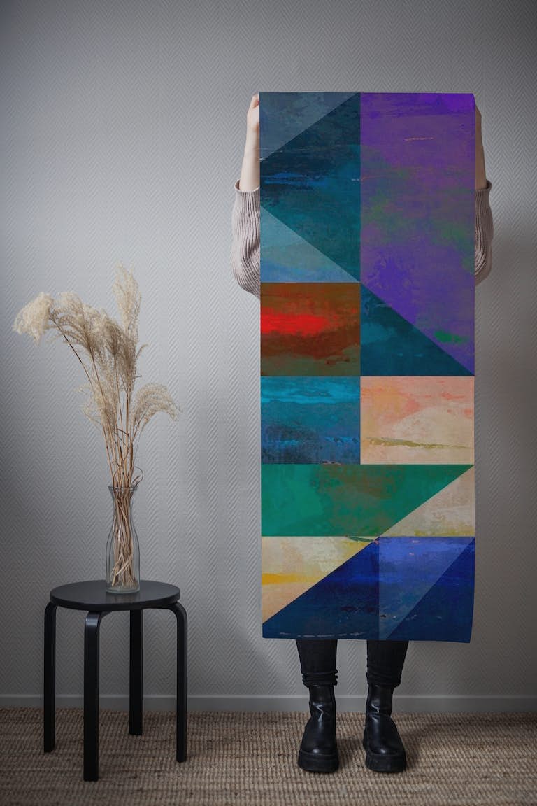 Géométrique Très Coloré 1 In wallpaper roll