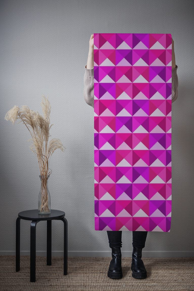 Colorful Triangles 7 behang roll