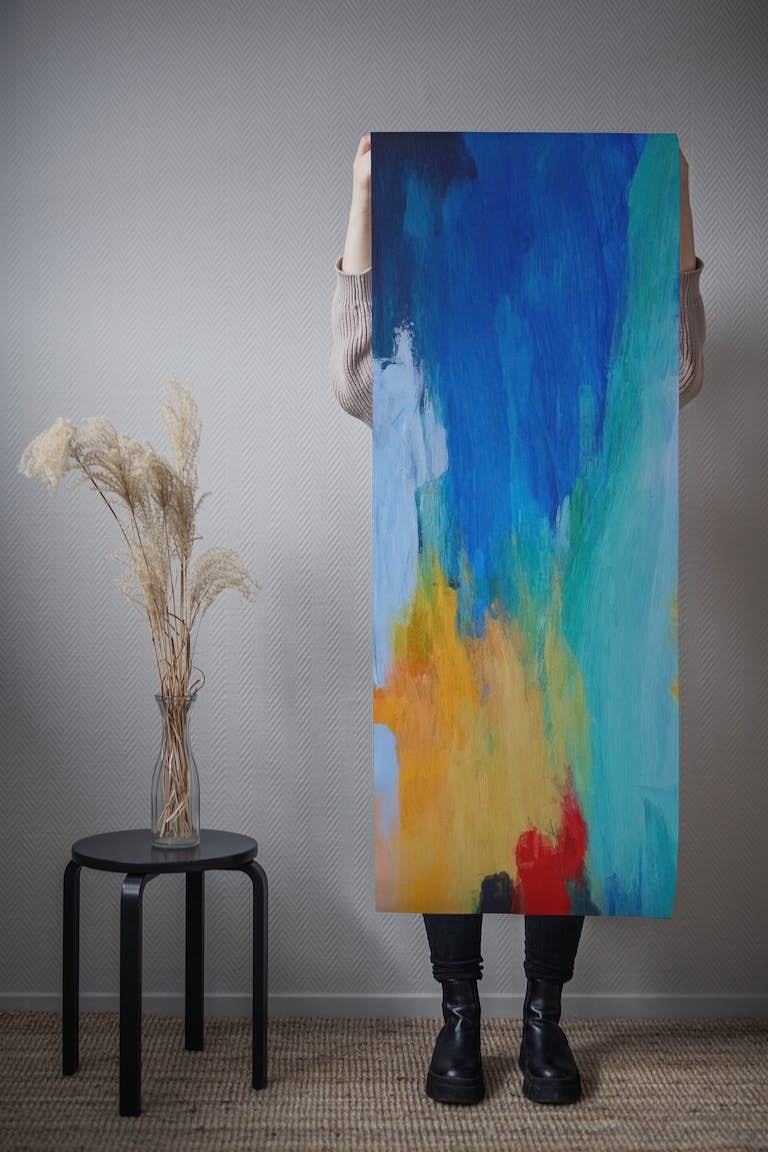 Colorful Brushstrokes 3 tapetit roll