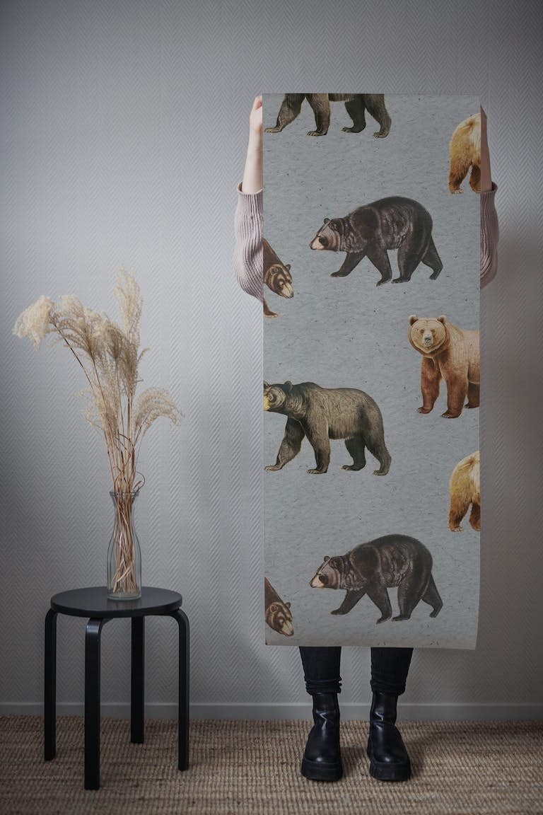 Forest Bears papel pintado roll