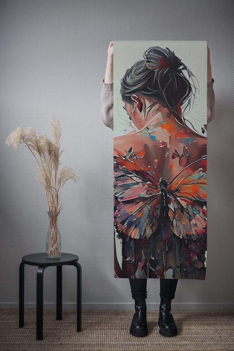 Powerful Butterfly Woman Body #5 wallpaper roll
