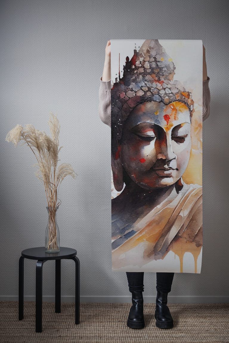 Watercolor Buddha #3 tapeta roll