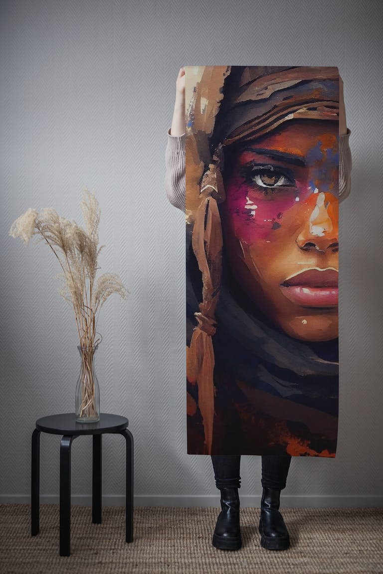 Powerful Tuareg Woman #2 wallpaper roll