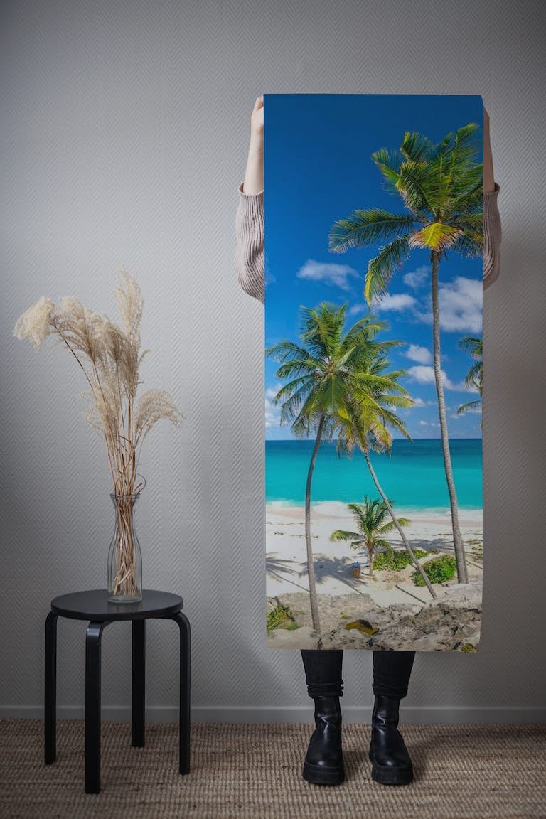 Palm Lined Shore behang roll