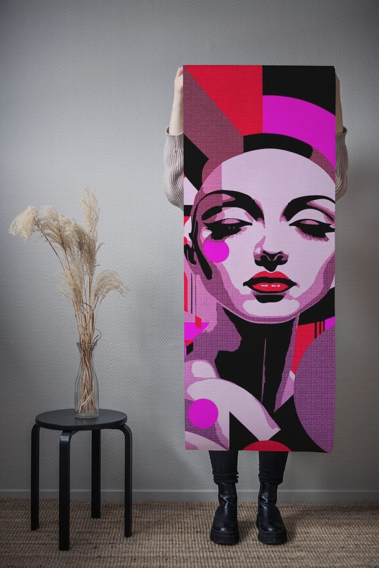 Lady Neon wallpaper roll