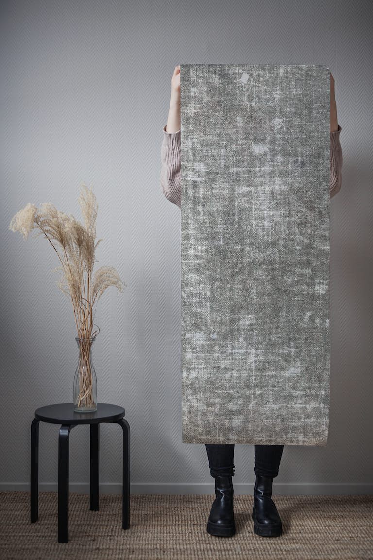 Antique Linen - Natural Grey behang roll