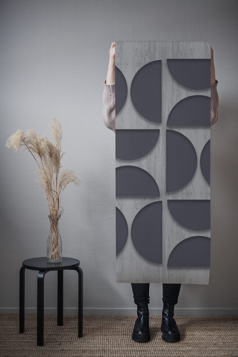 Modern 3D Bauhaus Mid Century Bauhaus Relief wallpaper roll
