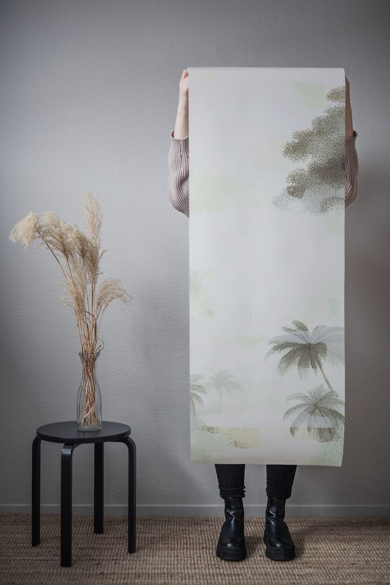 Contemporary Vintage Jungle tapetit roll