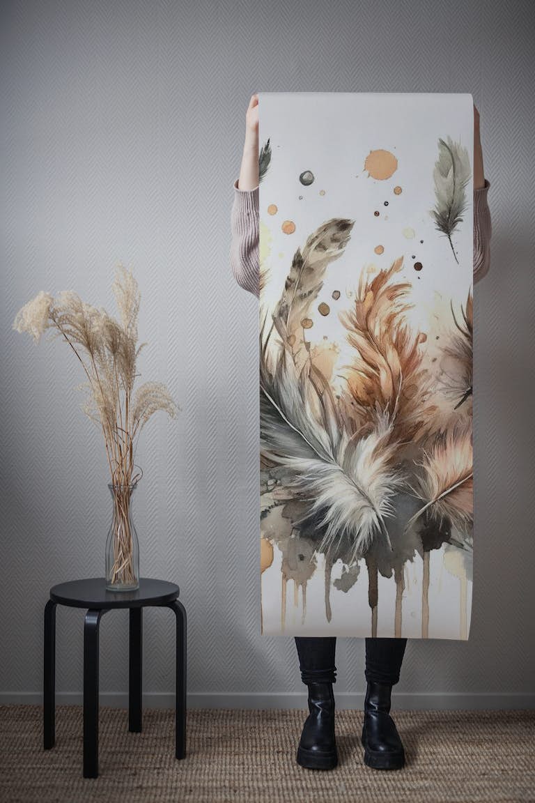 Feathers in Harmony tapeta roll
