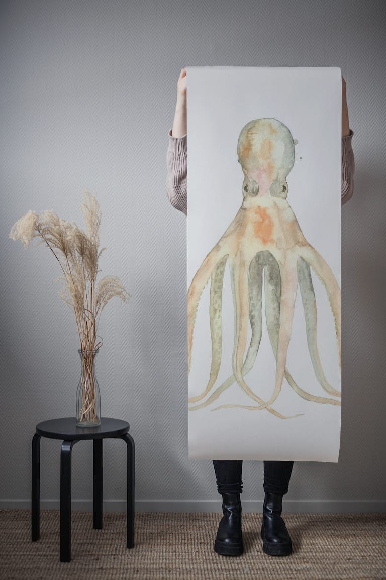 Sea Life Collection // Octopus carta da parati roll