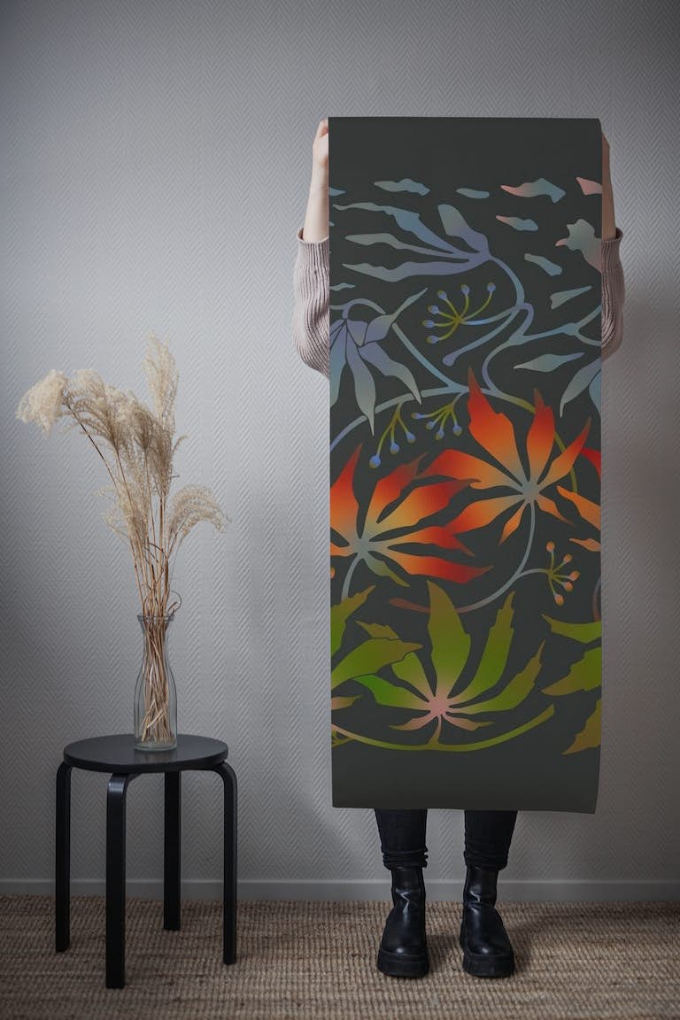 WABI SABI Japanese Maple Leaves Artwork tapetit roll